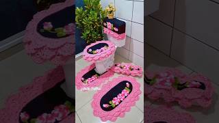 Juego de baño tejido a crochet 🤩💕 crochet tejidoamano crocheting comotejer [upl. by Adnala927]