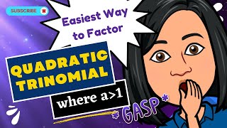 EASIEST WAY TO Factor Trinomial where a is greater than 1 MULDIVPLY Method [upl. by Nonregla210]