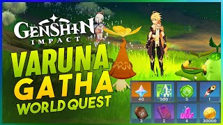 Varuna Gatha World Quest Full Guide Walkthrough  Genshin Impact 30 Sumeru [upl. by Jeremias]