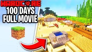 I Survived 100 Days in ONE BLOCK SKYBLOCK in Minecraft Hardcore FULL MOVIE [upl. by Nnahtebazile133]