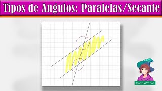 Tipos de Ángulos Entre Paralelas y una Secante [upl. by Ecnarrat768]