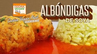 Albóndigas de soya  Cocina Vegan Fácil Reeditado [upl. by Rosenzweig]