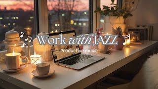 Work With Jazz  Instrument jazz window view focus music  1hr productive working [upl. by Acirea]