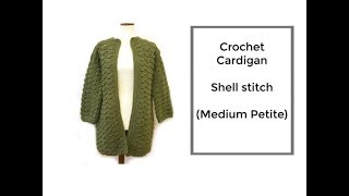 How to Crochet Cardigan Shell stitch [upl. by Thomson334]