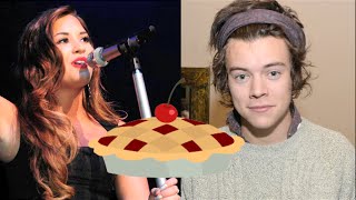 Harry Styles Vs Demi Lovato Best Pie Prank [upl. by Ecirpac]