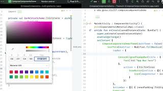 Jetpack Compose TopAppBar Bottom Bar and Themie [upl. by Sukin]