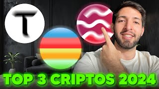 TOP 3 CRIPTOMONEDAS 2024 Futuros Millonarios [upl. by Siana]