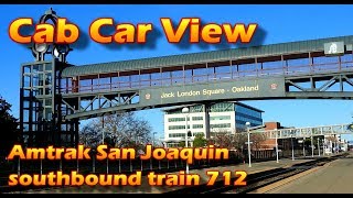 Cab Car View San Joaquin train 712 Oakland to Martinez [upl. by Bozuwa23]