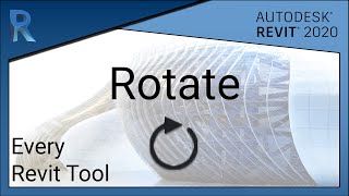 How to Use the Rotate Tool in Revit  Revit 2020 [upl. by Cavanaugh]