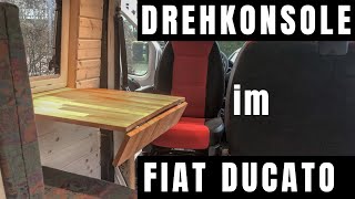 Drehkonsole im Fiat Ducato  Fahrersitz drehen trotz DoppelBeifahrerbank [upl. by Noach]