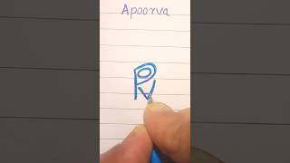 💙Apoorva💙 namelogo logoscalligraphy logoscalligraphy shortsviral support subscribe status [upl. by Llednahc]