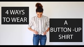 4 Ways to Wear or Tie A Button Up Shirt [upl. by Graaf]