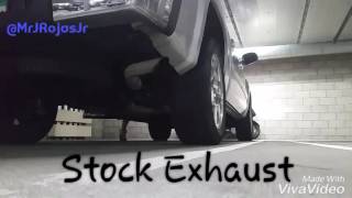 Carven Exhaust Muffler vs Stock on a 53L V8 Crew Cab [upl. by Kopans]