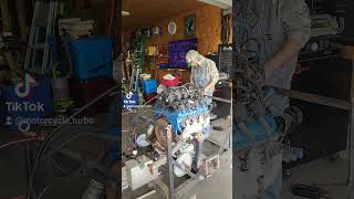 Ls motor firing up one home built stand [upl. by Bucky707]