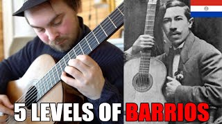 Guitar LEGENDS 5 Levels of BARRIOS [upl. by Nuhsal]