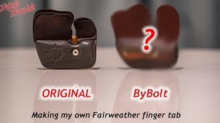 Making a Traditional Fairweather Archery fingertab [upl. by Ahsenad]