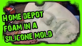 Home depot foam in a silicone mold [upl. by Descombes814]