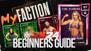 WWE 2K24 MYFACTION BEGINNERS GUIDE What Everyhing Means Where to Start amp MORE [upl. by Jeuz]