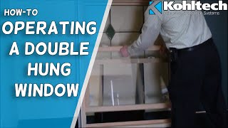 Operating a Double Hung Window [upl. by Brenner]