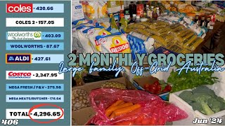 406  June Two Monthly Grocery haul  Supply run  Big Winter Stock up  Off Grid Australia [upl. by Grayce]