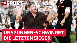 Von Abderhalden bis Stucki Die letzten 4 Sieger am UnspunnenSchwinget  SRF Sport [upl. by Nirro]