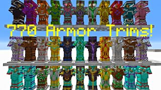 ALL MineCraft Armor Trims 120 [upl. by Wolk]