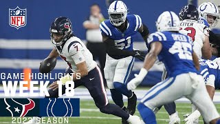 Houston Texans vs Indianapolis Colts  2023 Week 18 Game Highlights [upl. by Regni]