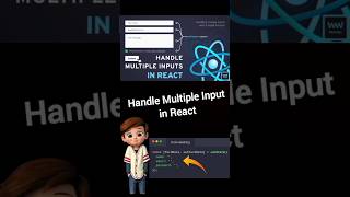 How to Handle Multiple Inputs in React Like a Pro 🚀💻ReactTips shortshortsviralfor handling [upl. by Leighland4]