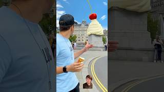 Statues into Ice Cream Delicious magic challenge icecream prank funny creamy funpost [upl. by Savart]