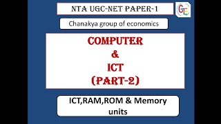 Computer and ICT Part2 ICT RAM ROM and memory units [upl. by Yessej]