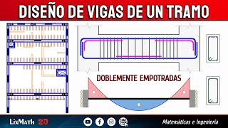 Diseño por Flexión de Vigas Empotradas de Un Tramo Cálculo de Acero [upl. by Lydia]