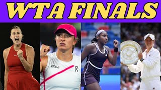 2024 WTA Finals  Final 8 Players Named [upl. by Inohs]