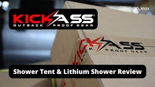 KickAss Shower Awning amp Lithium Shower Review [upl. by Etnomed]