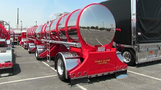 Garcia Truckings 2014 2Axle Peterbilt 389 With Polished Tanker Doubles At Truckin For Kids 2023 [upl. by Karlise123]