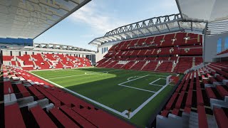 Minecraft  TIMELAPSE  Anfield  Anfield Road Expansion Liverpool Official  DOWNLOAD [upl. by Amandi]