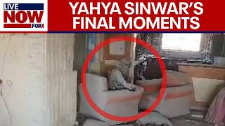 Yahya Sinwar killed Final moments caught on drone video IDF says  LiveNOW from FOX [upl. by Yarg983]