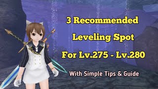 Toram Online  Most Recommended Leveling Spot For Lv275  Lv280  Boss amp Miniboss [upl. by Hayouqes]