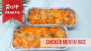 RESEP CHICKEN MENTAI RICE SIMPLE  DAP KITCHEN [upl. by Josey]