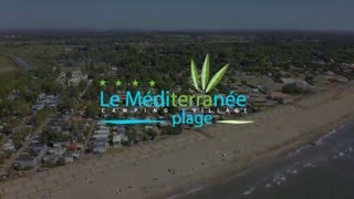 Visite Aérienne du camping MéditerranéePlage à Vias [upl. by Imotas904]