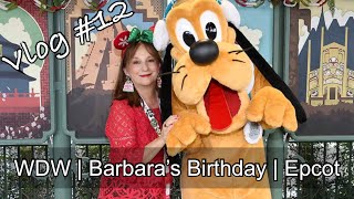 Vlog 12  Epcot  Barbara’s Birthday [upl. by Ennaul]