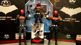 McFarlane DC Multiverse Red Hood Black amp White Accent BBTS New 52 Action Figure Review [upl. by Ijat]