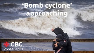 Parts of BCs coast brace for hurricane force winds as bomb cyclone approaches [upl. by Gibb]