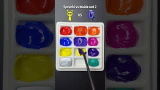 Sprunki vs Inside out Part 2 Guess the mixed color satisfying colormixing sharkzhan [upl. by Dionysus469]