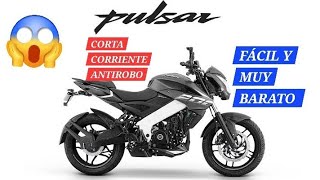 COMO PONER UN CORTA CORRIENTE ANTIROBO PARA PULSAR NS 200 BAJAJ [upl. by Inga]