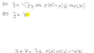 Äquivalenzbeweis mit Prädikatenlogik [upl. by Marr806]