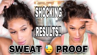 🙌🏽 SWEATPROOF HD GLUE Wig Install That Is SWEAT Proof  HD Active Glue [upl. by Egwan]