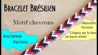 TUTO Bracelet brésilien très facile avec chevrons débutant [upl. by Vacuva]