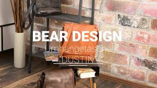 Die perfekte Schultertasche für Männer Leder Umhängetasche DUSTIN von Bear Design [upl. by Yelena]