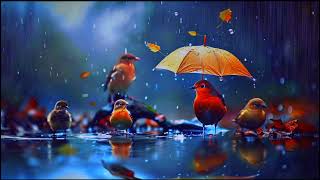 Musique relaxante Harmonie Du Chant Des Oiseaux Sous La Pluie  Music Pour Dormir 🌿 [upl. by Anial]