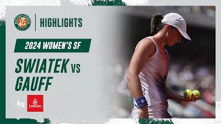 Swiatek vs Gauff Semifinal Highlights  RolandGarros 2024 [upl. by Bayard999]